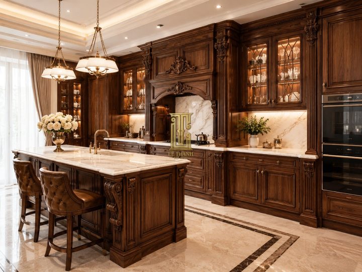 Tủ bếp gỗ cao cấp